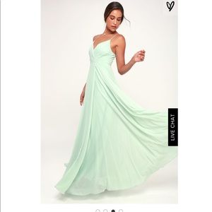 Lulu’s All About Love Mint Green Maxi Dress